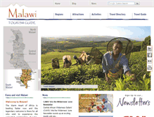 Tablet Screenshot of malawitourism.com